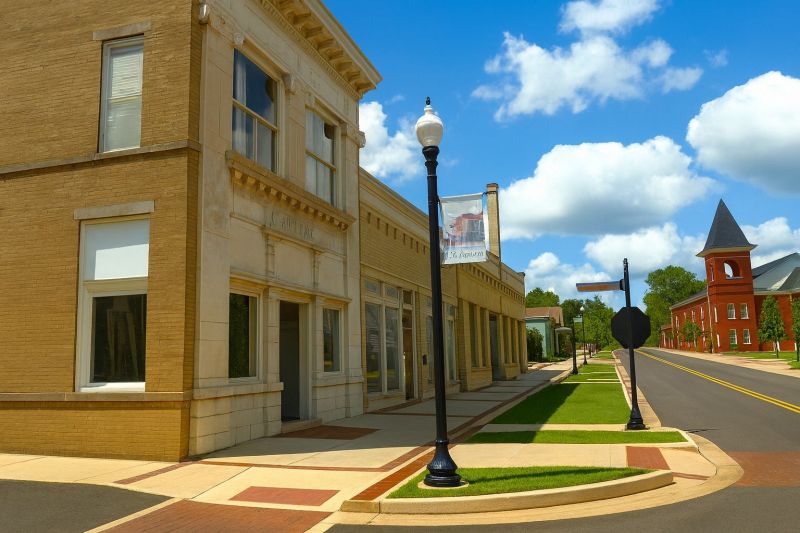 Brick Building Staining