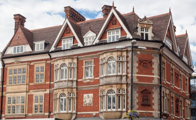 Brick Building Staining