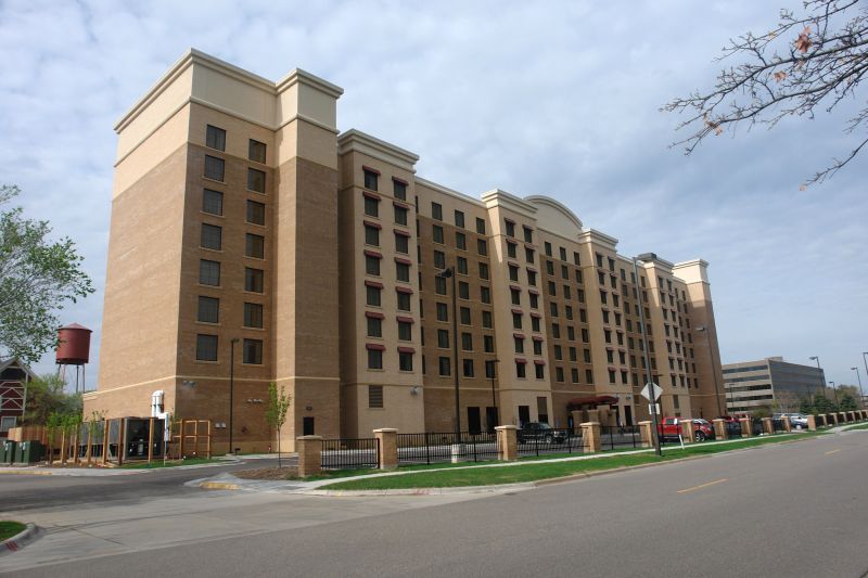 Brick Building Staining