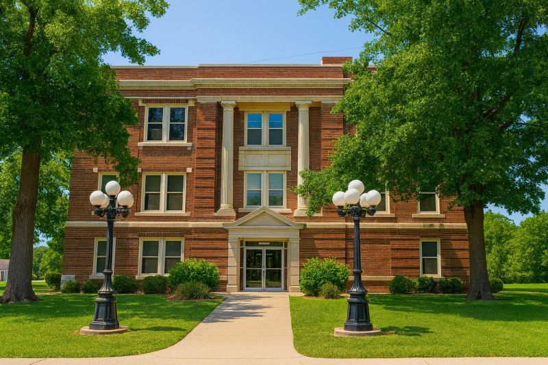 Brick Building Staining
