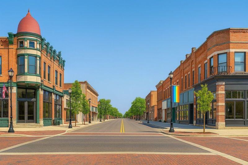 Brick Building Staining